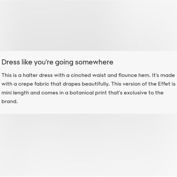 Wilfred Halter Style Black Floral Mini Dress XS - Picture 5 of 14